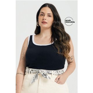 Regata Feminina Ribana Debrum Contraste Marialícia Preto