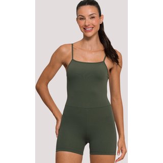 Macaquinho Fitness Curto Academia Zero Transparência Verde