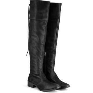Bota Over Montaria Nobucado Preto 001 Flor da Pele