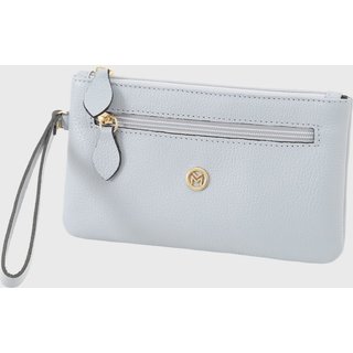 Bolsa Carteira Clutch Couro Mariart 611 Azul
