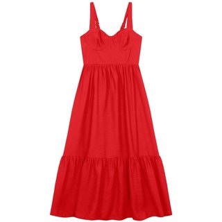 Vestido feminino em alfaiataria Essendi -Vermelho Vermelho