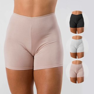Kit 6 Shortinhos Tetê Variedades Lisos Anáguas Confortaveis Segunda Pele Moda Feminina