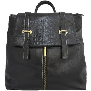 Mochila SN Couros Holanda Preto