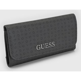 Carteira Feminina Guess Monograma Grafite