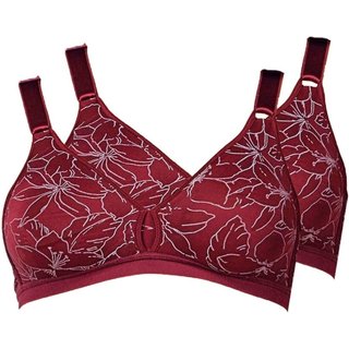 Kit com 2 Sutiãs Sustentação Olimpo Anizete Demillus 61741 Taça B Vermelho