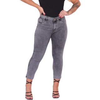 Calça Feminina Capri Cinza Grafite