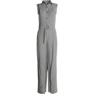 Macacão Sem Manga Pantalona Feminino CINZA