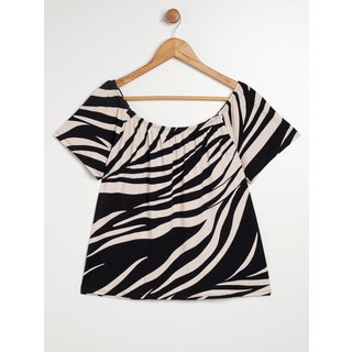 Blusa Ciganinha Autentique Plus Size Feminina ROSE