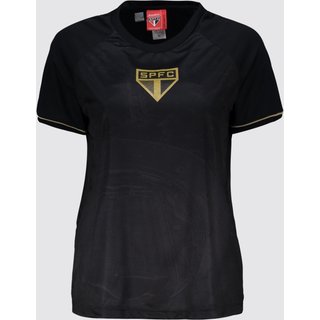 Camisa São Paulo Frequência Feminino Preta