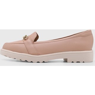 Mocassim Feminino Modare Detalhe Corrente Rosa