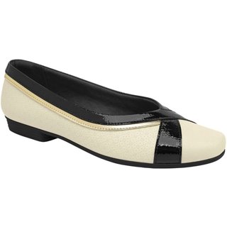 Sapatilha Feminina Off White Preto Piccadilly 250289-2