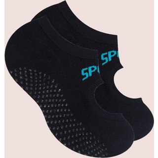Meia Sapatilhas Feminina Antiderrapante Yoga Pilates Selene Preto