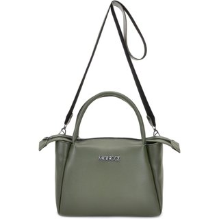 Bolsa Feminina Moncci Média Transversal Forrada Cancun Verde Militar