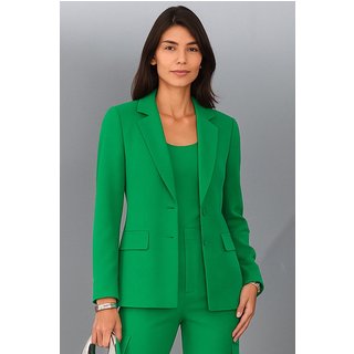 Blazer Feminino em Alfaiataria Smk Verde