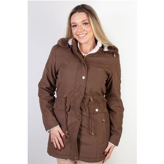 Jaqueta Enluaze Feminina De Sarja Reversível 84282 - Marrom