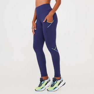 Legging Zouk Azul Marinho Astral Poliamida Donna Carioca