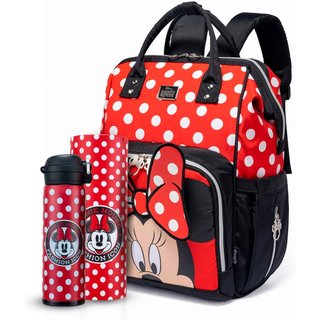 Infantil - Kit Mochila Maternidade Garrafa Minnie Resistente Disney