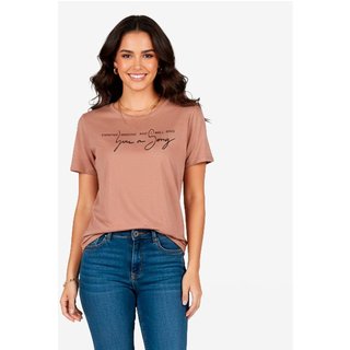 Blusa Feminina Em Viscotricot Infinita Cor Marrom