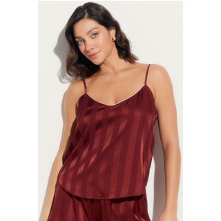 Camisete Sem Manga Cetim Ariel Vinho Cabernet