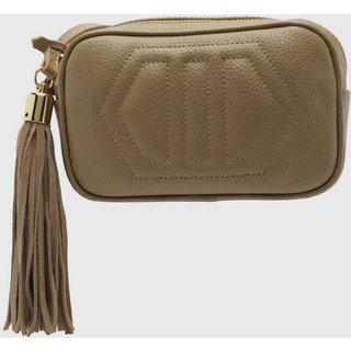 Bolsa Tiracolo Arezzo Alça Ajustável Bege
