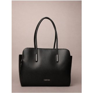 Bolsa Calvin Klein Tote Zíper - Preto Calvin Klein Jeans