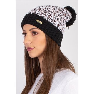 Gorro Enluaze Feminino De Malha Com Pompom 60020 - Preto