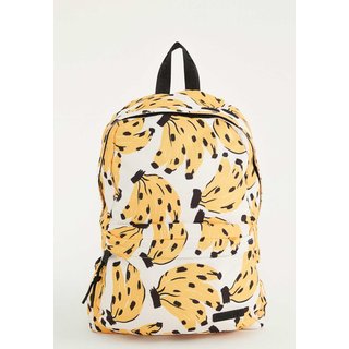 Mochila Feminina FARM Xodó Bossa Banana Off-White