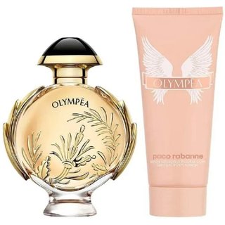 Kit Perfume Olympea Solar Eau De Parfum Feminino Paco Rabanne 80ml + Loção Corporal 100ml