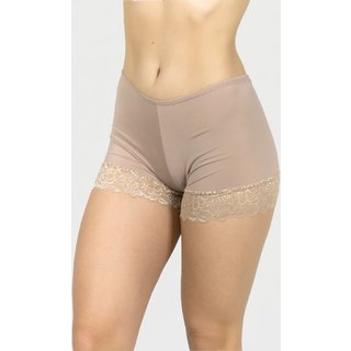 Short com Renda Serra e Mar Modas Lingerie Anágua Bege