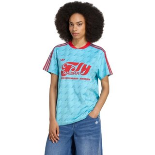 Camiseta com estampa gráfica de futebol por toda a parte adidas Originals Azul