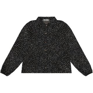 Camisa Plus Size Manga Longa Secret Glam Preto