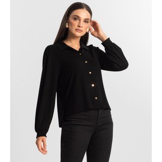 Camisa Feminina Manga Longa Endless Preto