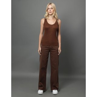Regata Feminina Nadadora Decote u Calvin Klein - Marrom Calvin Klein Jeans