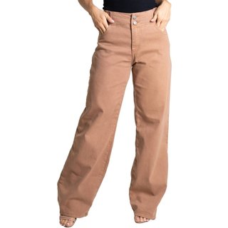 Calça Sarja Sawary Wide Leg - 280597 - Bege - Sawary