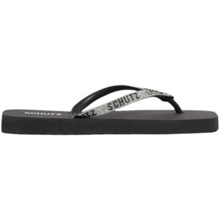 Chinelo Feminino Schutz com Strass S22295001 Schutz Preto
