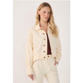 Camisa Sarja Dress To Reta Assimétrica Amarela