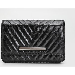 Bolsa Transversal Santa Lolla Alça Corrente Preta