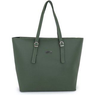 Bolsa Feminina Grande de Ombro Alça Regulável e Nécessaire Retta Verde