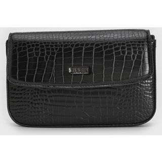 Bolsa Feminina Santa Lolla Croco Preta