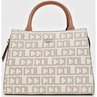 Bolsa Tiracolo Colcci Monograma Off-White