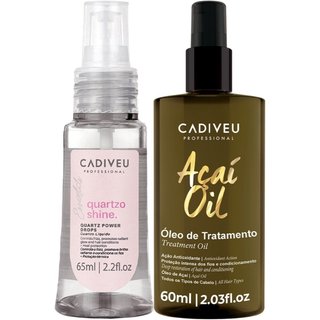 Kit Cadiveu Professional Essentials Quartzo Shine Óleo e Açaí Oil 60 (2 produtos)