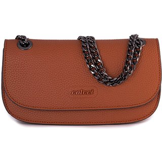 Bolsa Crossbody Colcci Chain In25 Marrom Feminino