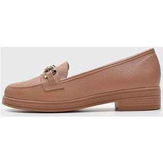 Mocassim Beira Rio Fivela Nude