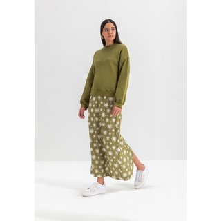 Saia Feminina Viscose Essendi Verde