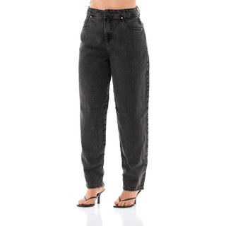 Calça Jeans Feminina Arauto Wide Balloon Black