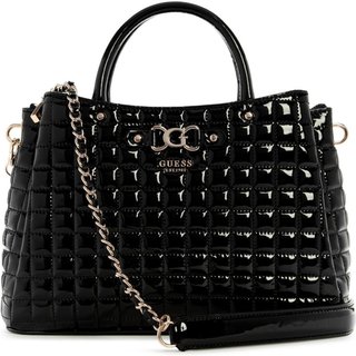 Bolsa Guess Nadira Girlfriend Satchel Preto