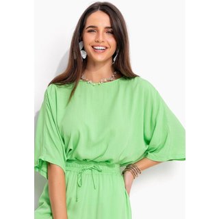 Blusa Em Viscose Plana Verde Quintess