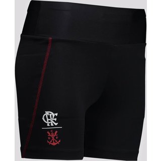 Bermuda Flamengo Viço Feminina Preta