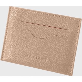 Porta Cartão de Couro Mariart Zircônio Creme