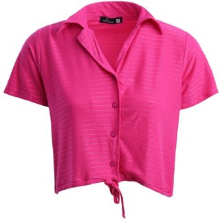 Camisa Cropped Autentique Feminina PINK